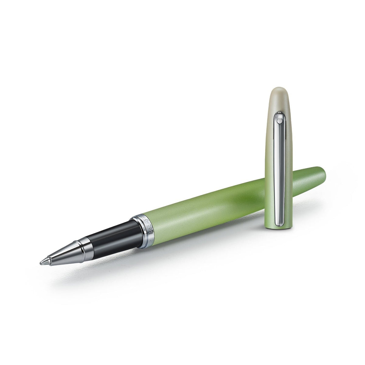 Sheaffer VFM Matcha Edition rollerball pen uncapped
