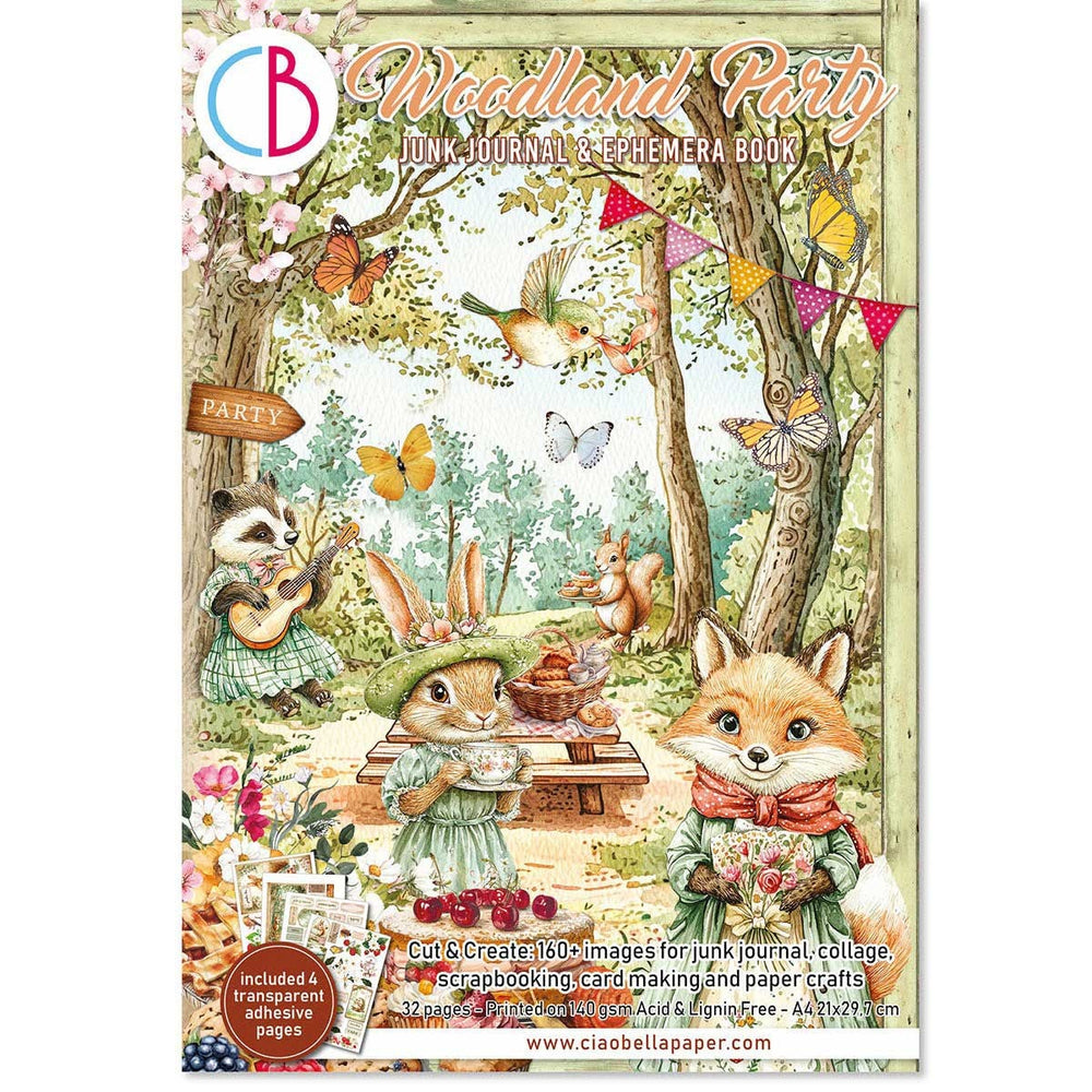 Woodland Party Junk Journal & Ephemera Book cover