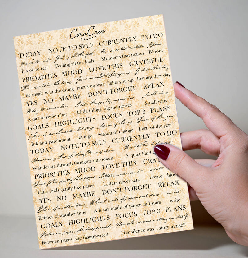 Motivations Stickers sheet with bold lettering and affirmation words