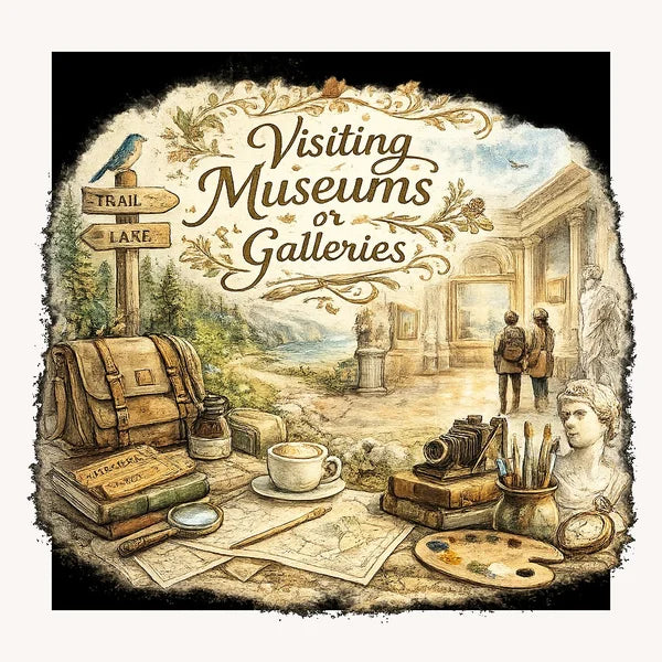 Visiting museums or galleries